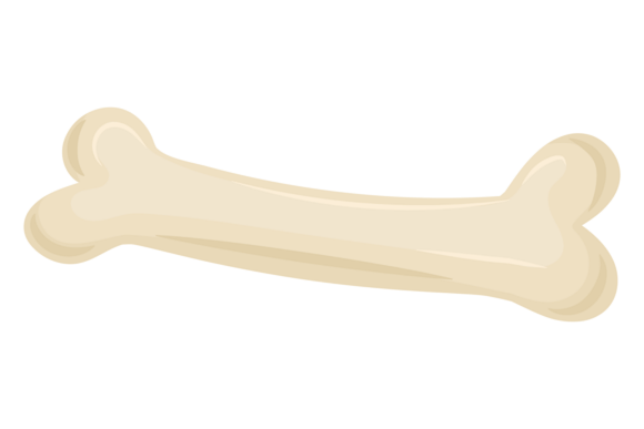 Bone Cartoon Icon. Dog Treat. Animal Sna