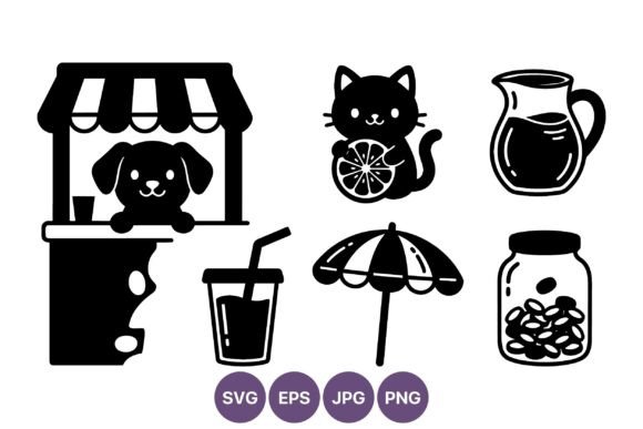Dog Lemonade Stand Cat Orange Juice