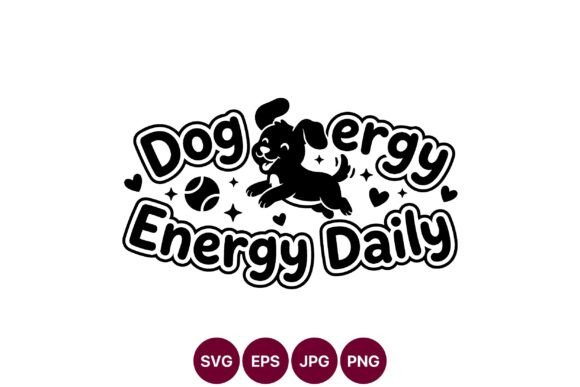 Playful Dog Energy Clipart